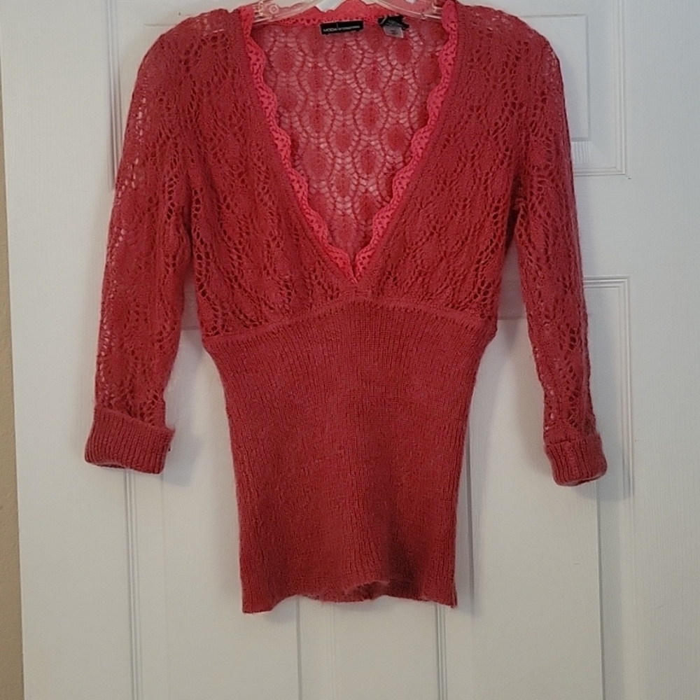 Rasberry Sweater Top